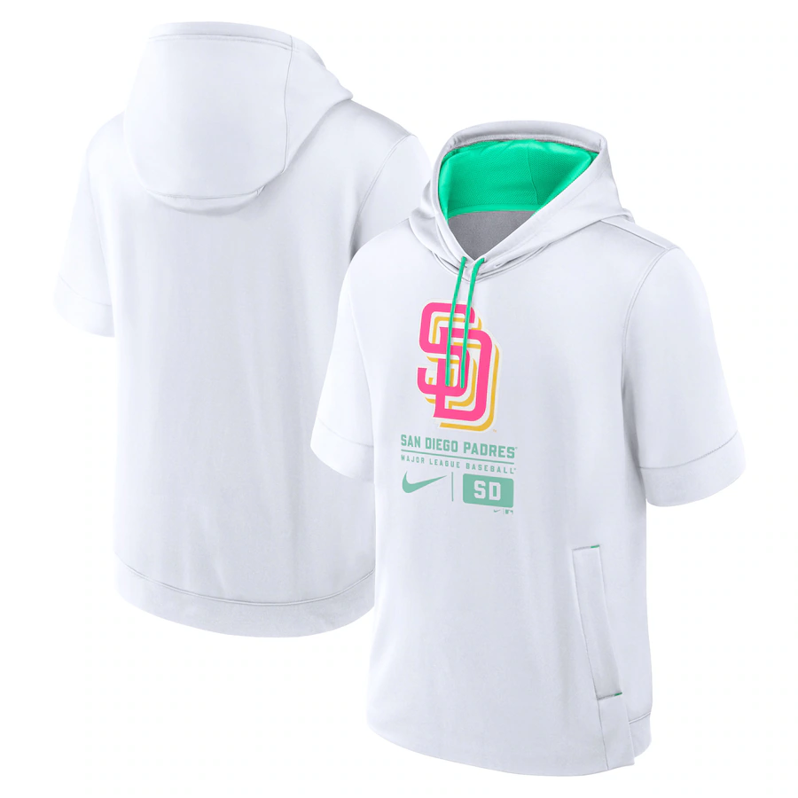 Men MLB San Diego Padres white 2024 Nike hoodie->san diego padres->MLB Jersey